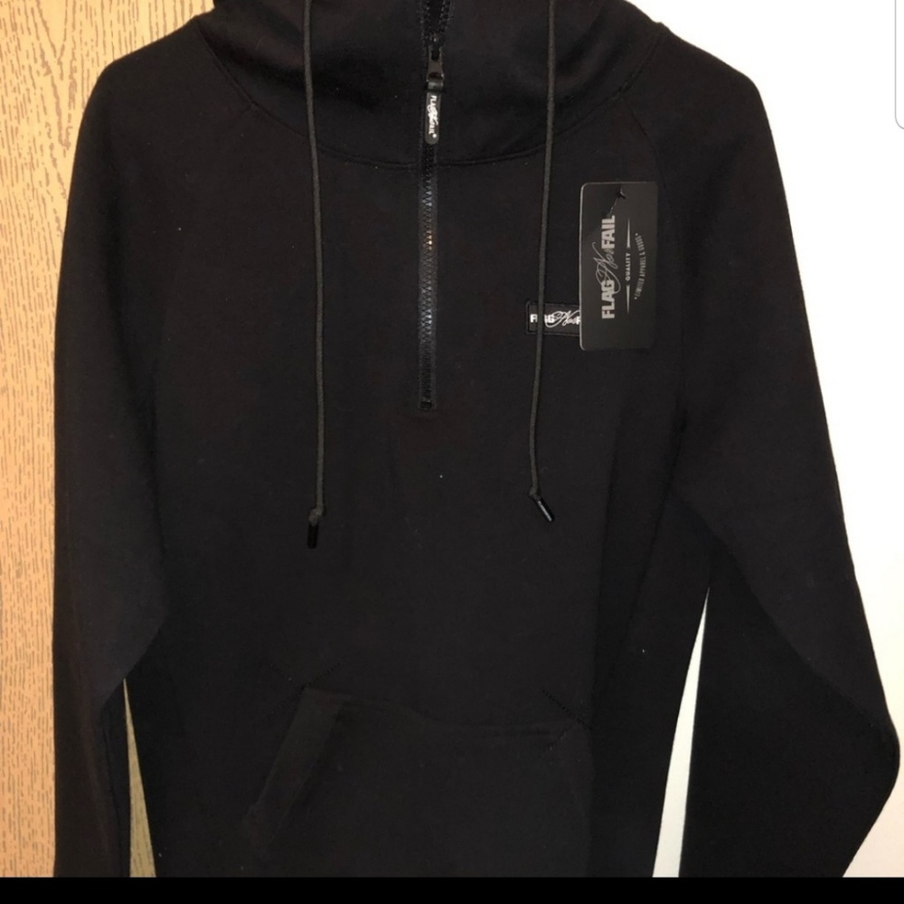 Flag nor fail 1/4 zip hoodie